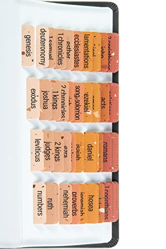 DiverseBee Laminated Bible Tabs for Women and Men (Terrazzo Theme) - color: Terrazzo