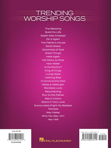 Trending Worship Songs - Piano/Vocal/Guitar Songbook | Contemporary Christian Worship Music Book for Students and Church Musicians | 27 Inspiring Favorites for Practice and Modern Praise Sessions