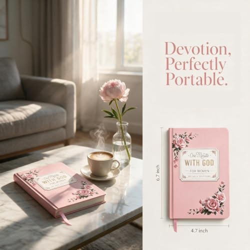 One Minute with God for Women Hardcover, 365 Daily Devotions Prayer Journal, Faith-Based Daily Reflections with Bible Verses, Inspirational Gift for Women