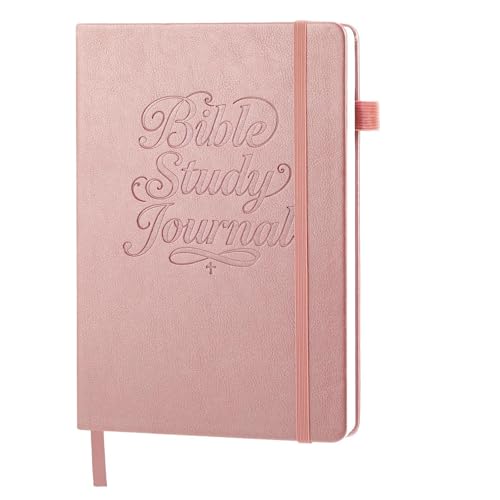 Thboxes Guided Bible Study Journal, A5 Church Notes, Prayer Notebook, Pink - color: Pink