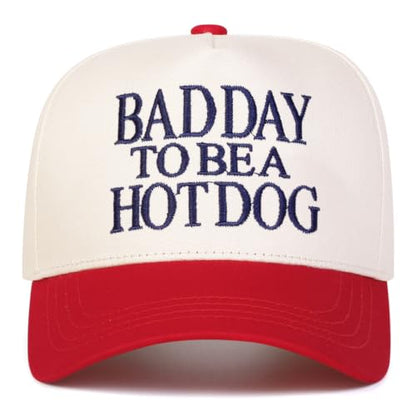 Trendy Embroidered Baseball Cap for Men & Women, Adjustable Snapback Hat for Casual Wear - color: Red Beige 621