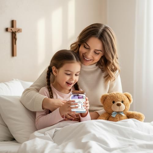 Bible Verse Jar for Daughter, Daughter Birthday Gifts, 92 Color-Coded Notes - color: Bible For Daughter