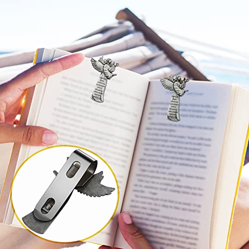 8 Pieces Guardian Angel Religious Sun Visor Clips for Car Protect My Passengers Zinc Medal Bless Travel Safely Visor Clip Present for Women, Men, Mother, Father, Parent, Family, Friend, Driver