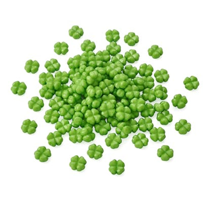 FASHEWELRY 100pcs Acrylic Clover Beads Acrylic St. Patrick's Day Beads Four Leaf Clover Beads Green Shamrock Loose Beads for Bracelets Necklaces Key Chains Jewelry Making - color: Clover