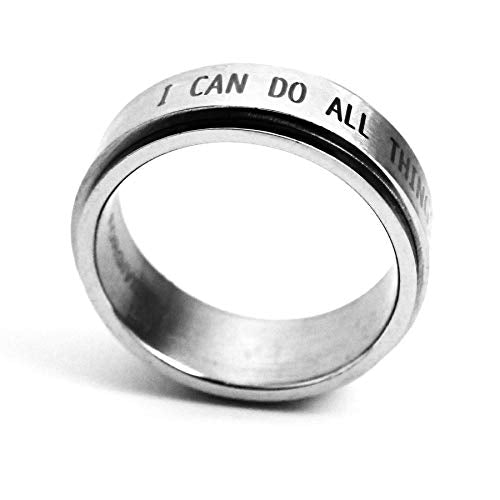 Philippians 4:13 I Can Do All Things Through Christ Spinner Ring