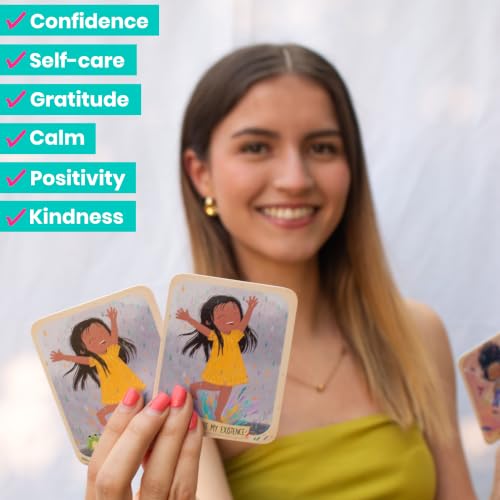 Menique Shine Memory Matching Game – 80 Cards (40 Pairs) with Positive Affirmations for Brave Girls – Motivational & Mindful Matching Game for Confidence and Self-Love - style: Affirmations