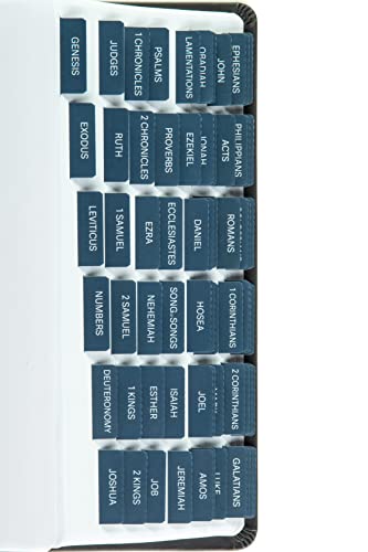 DIVERSEBEE Laminated Bible Tabs (Large Print, Easy to Apply), Bible Study Journaling Supplies, Index Book Tabs for Women and Men (Navy) - color: Navy