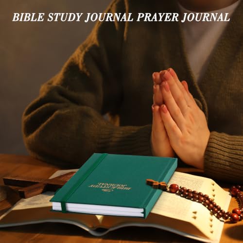 JUBTIC Bible study guide, Sermon & Scripture Journal for Women Green,A5 - color: Dark Green
