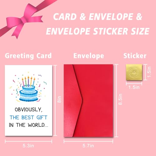 LYMEQING Funny Boss Birthday Card, Happy Birthday Gift Card for Boss Leader Manager Employer (the Best Gift in the World Is Having Us as Your Employees) - color: #134