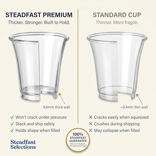 2000 Count Disposable Communion Cups Bulk Pack — 0.5 oz Clear Plastic, Fits Standard Holy Communion Trays | Empty Cups for Church, Sacrament, Santa Cena & Lord's Supper