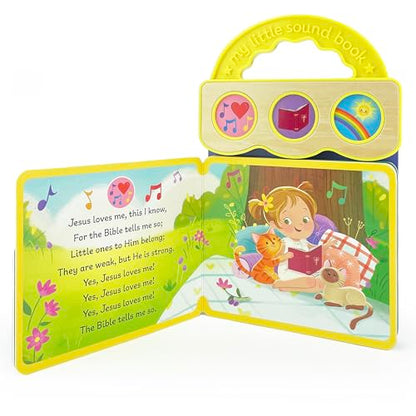 Jesus Loves Me 3-Button Sound Board Book for Babies and Toddlers (Little Sunbeams)