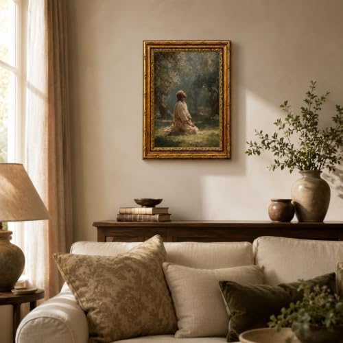 Christian Prayer Canvas Wall Art Framed Rustic Landscape Decor 10X8 Inch - color: Christian Prayer Canvas 24, size: 10"L x 8"W