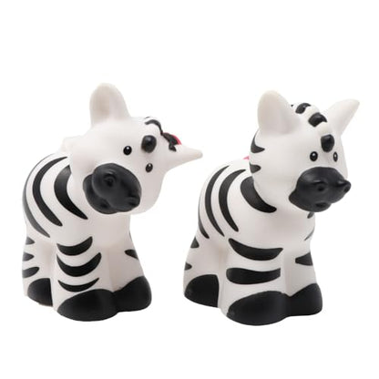 Fisher-Price Replacement Parts Little People Noah's Ark Playset BMM06 - DKV74 - Replacement Pair of Male and Female Zebras and Ladybugs