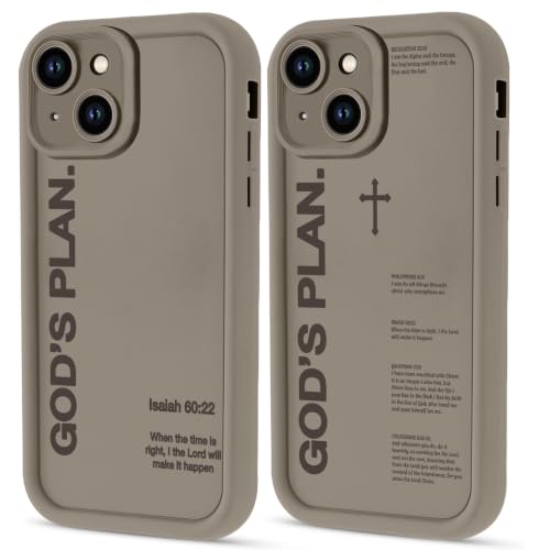 God's Plan Isaiah 60:22 Bible Verse Jesus Cross Christian Brown Phone Case for iPhone 17e/iPhone 16e Case Shockproof Soft Protective Cover Funda for iPhone 17e/iPhone 16e 6.1 Inch - color: Brown