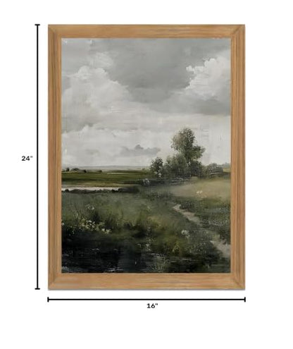 smvexyl Framed Landscape Wall Art, Neutral Nature Canvas Print, 16x24 - color: fengjingshu, size: 24"L x 16"W