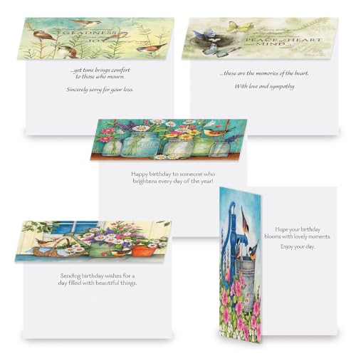 Current All Occasion Greeting Cards with Matching Envelope Seals - color: Susan Winget Value Pack 40 Count