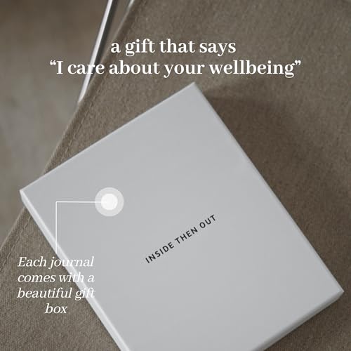 INSIDE THEN OUT Dig Deeper Journal - Guided Daily Journal with 180 Undated Prompts for Intention, Healing, Growth, Gratitude, Self Love & Discovery - Self Care Routine Gift for Women and Men