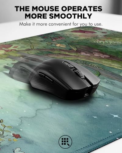 Mouse Pad, Desk Mat, 31.5x11.8in Large Mousepad, Forest Remains - color: Forest Remains