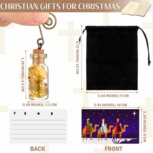 Zhanmai 1 Set Christmas Gold Frankincense and Myrrh Gifts Nativity