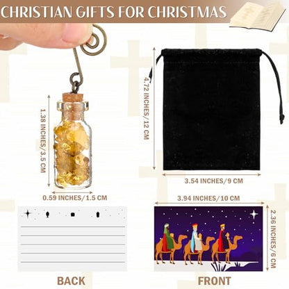 Zhanmai 1 Set Christmas Gold Frankincense and Myrrh Gifts Nativity