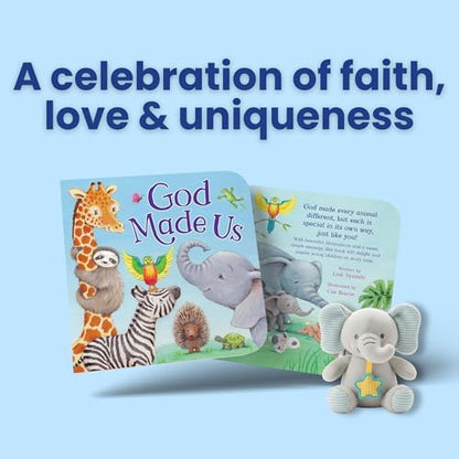 God Made Us – Christian Board Book for Kids | Faith-Based Story Celebrating God’s Love, Individuality & Creation | Touching Bedtime Story Picture Book for Toddlers | Baby & Baptism Gift
