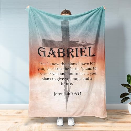 Personalized Baby Blanket Boy, Personalized Christian Blanket for Men, Custom Name Christian Art Gift, Unique Gifts, Baby Shower Christian Blanket, Idea, Personalized Baby Blanket - color: #Ver11