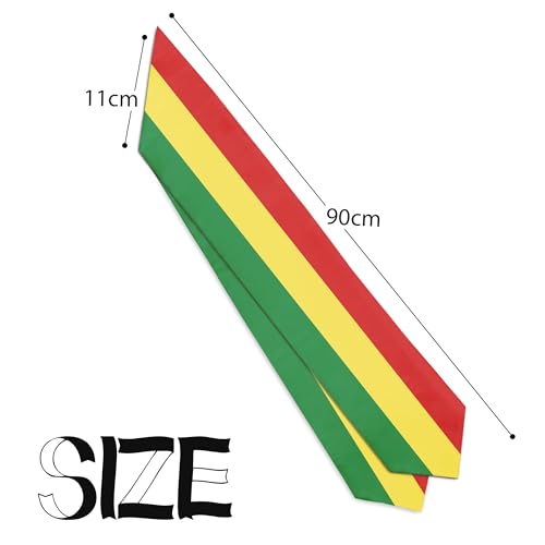 Graduation Satin Sash Scarf 72" Stole - color: Mali Flag