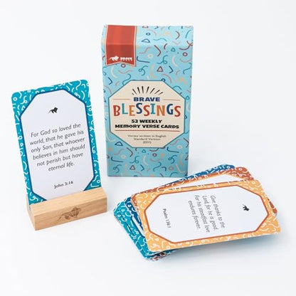Brave Blessings Bible Verse Cards for Kids