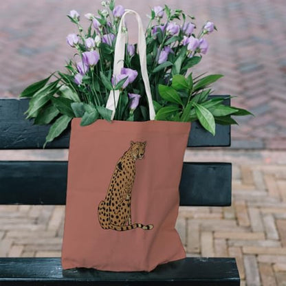 Preppy Coquette Pink Tote Bag, Trendy Shoulder Canvas Tote Bags, Durable Reusable Grocery Bag for Shopping and Travel - color: Brown