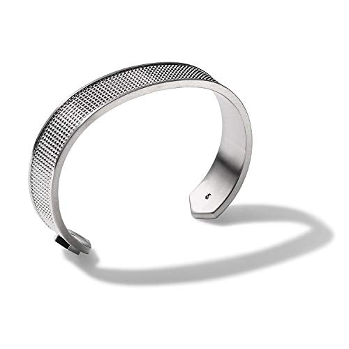 Bulova Jewelry Mens Precisionist Stainless Steel Cuff - color: Knurled Texture, size: Large