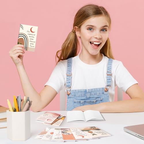 Mooliwe 96 Pcs Affirmation Notebooks Pens Bulk Gifts, Gratitude,Rainbow - style: Rainbow