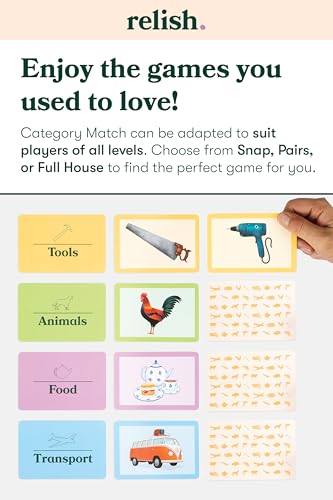 Relish Category Snap Matching Card Game – Dementia Activity for Seniors