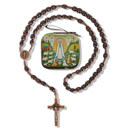 Catholic Rosary Beads, Rosarios Cross Pendant Decorative Prayer Box - color: Style-5