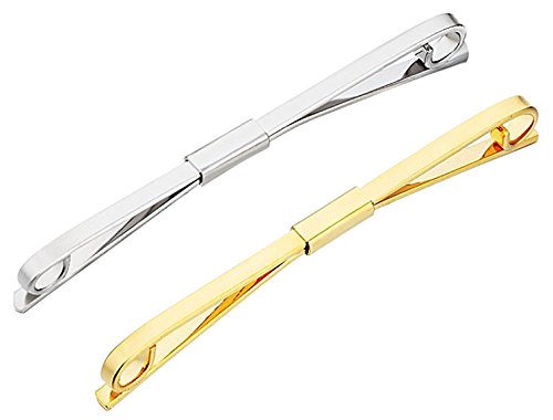 Tie Collar Bar Pin Set for Men Classic Collar Clip Set of 2 - style: Style 6
