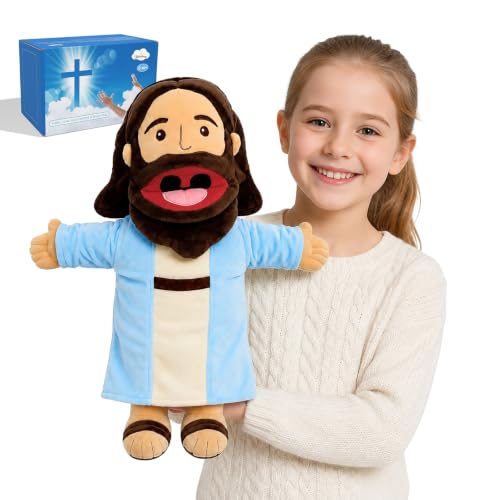 18.5" Jesus Hand Puppets Plush, Bible Character for Kids