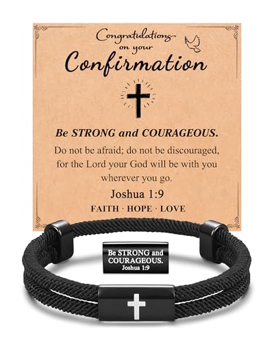 Confirmation Gifts for Boys Teen Teenage Men Sponsor Bracelet