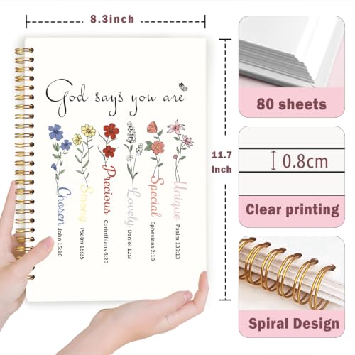 Lacama Bible Journal for Women A4,Christian Gifts for Women,
