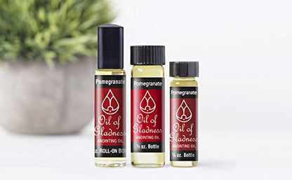 Oil of Gladness Pomegranate Anointing Oil - Oil for Daily Prayer, Ceremonies and Blessings 1/2 oz - size: 1/2 Ounce