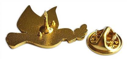 4-Piece Religious Mixed Crosses, Praying Hands, & Dove Lapel or Hat Pin & Tie Tack Set with Clutch Back by Novel Merk