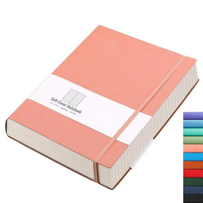 AHGXG Lined Journal Notebook, 320 Numbered Pages, B5 (7.6'' X 10'') - color: Pink, size: B5
