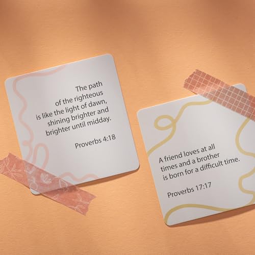 DIVERSEBEE Bible Verse Cards, 60 Unique Prayer Cards (Proverbs Theme) - color: Proverbs