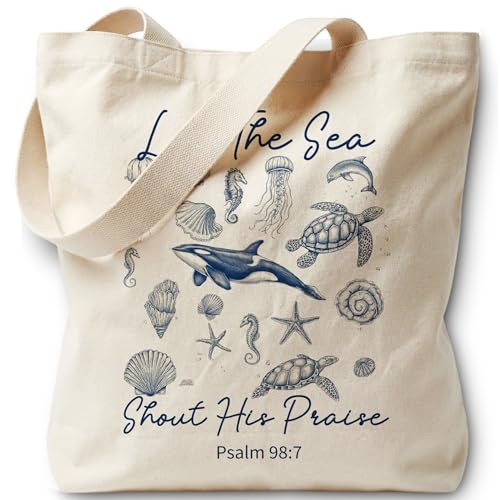 Bible Bags for Women, Christian Tote Bag, Gifts for Christian Women - color: Orange
