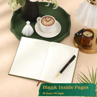 Engrowtic Wedding Officiant Book with Pen 5.25x8.25,Dark Green,Classic - color: Dark Green, style: Classic