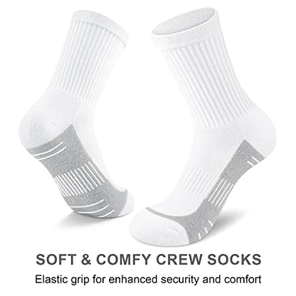 cuangya Women Crew Socks Athletic Cushioned Running Hiking 3-5 Pairs - color: 5 Pairs Classic Retro, size: 8-10
