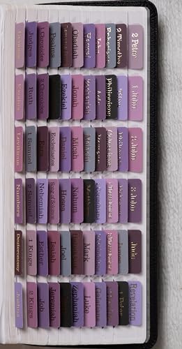UPAFEXXI-Laminated Bible Tabs, Bible Tabs for Women and Men(Purple) - color: Purple