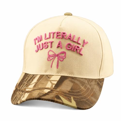 Two Tone Embroidered Lettering Baseball Cap - color: Beige/Camo