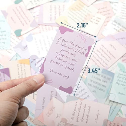 Mr. Pen- Prayer Cards, 70 Unique Bible Verse - color: Morandi, size: 70 Pack, 3.45" x 2.15”