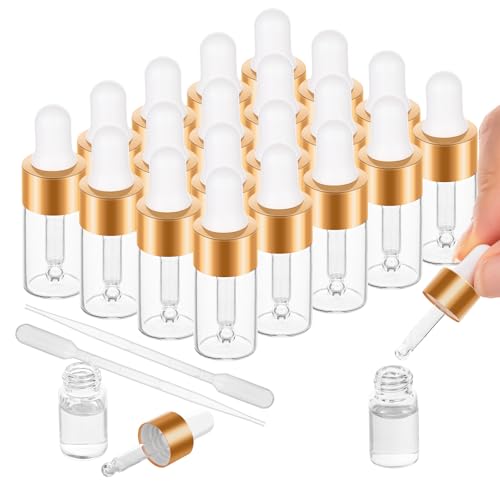 20 Pack 3ml Mini Dropper Bottle for Cuticle Oil - size: 3ml