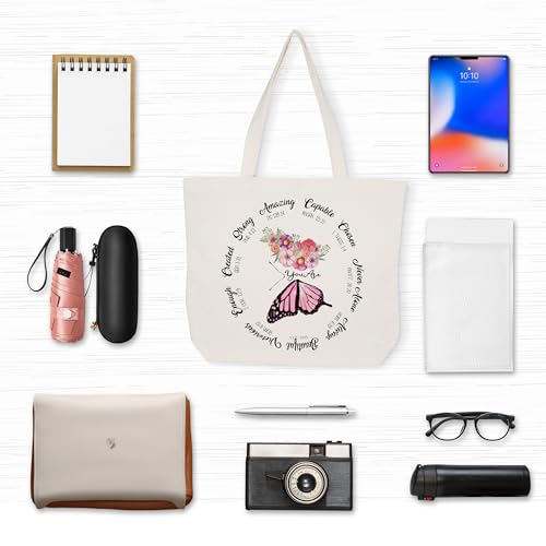 Christian Gifts Canvas Tote Bag Aesthetic for Women - style: You Are