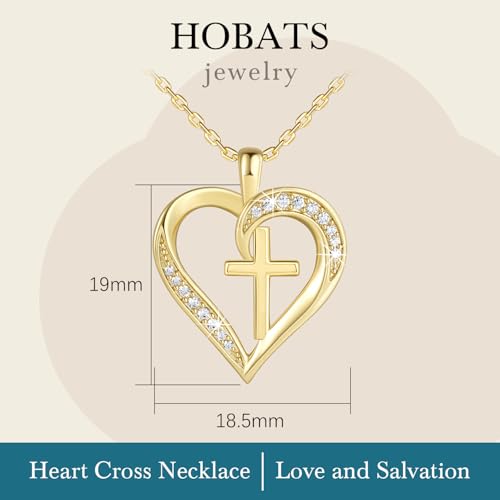 Cross Necklace for Women 14K Gold Cross Necklaces for Women